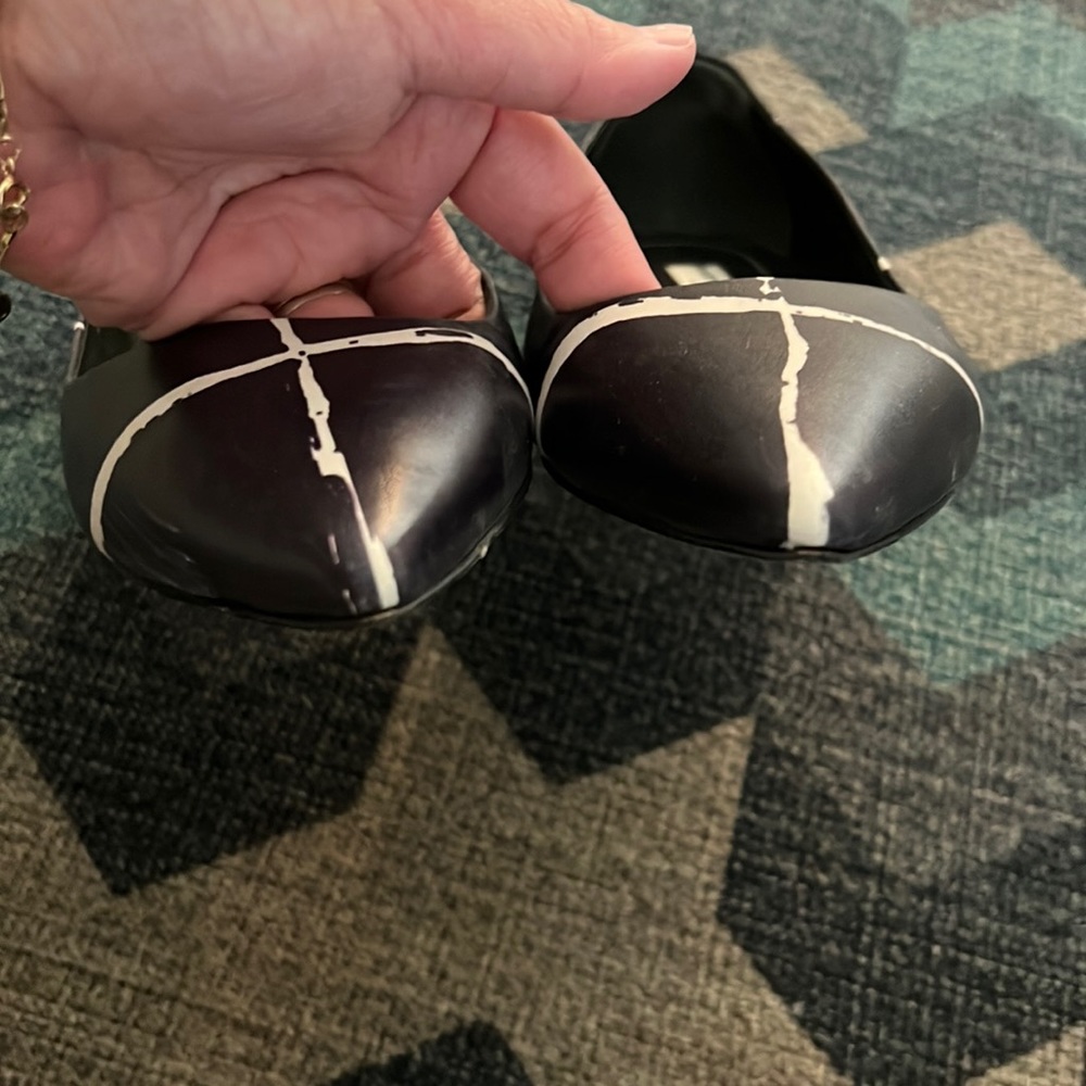 Authentic Balenciaga paint streaks pattern flats - Picture 3 of 10